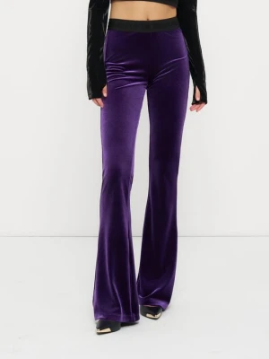 Legginsy Versace Jeans Couture fioletowy