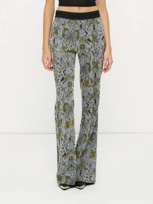 Legginsy Versace Jeans Couture liliowy