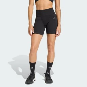 Legginsy Workout Essentials Scrunch z dzianiny o długości wewnętrznej strony nogawki wynoszącej 12,7cm Adidas