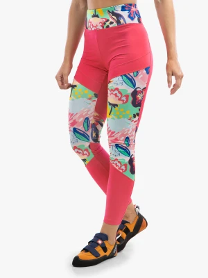 Legginsy wspinaczkowe damskie Ocun Rhea Leggings - pink