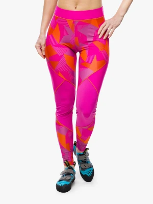 Legginsy wspinaczkowe La Sportiva Dimension Tights - springtime/cherry tomato