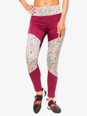 Legginsy wspinaczkowe Ocun Rhea Leggings - wine rhododendron