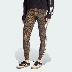Zdjęcie produktu Legginsy z 3 paskami w panterkę Adidas
