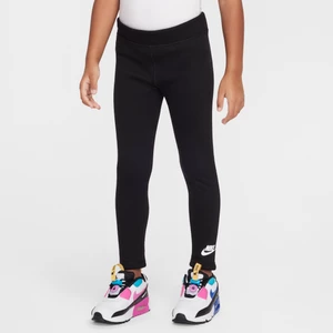 Legginsy z dzianinową podszewką dla małych dzieci Nike - Czerń