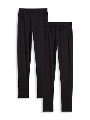 Legginsy z elastycznego materiału z bawełną organiczną (2 szt.) bonprix