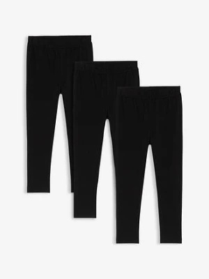 Legginsy z elastycznej bawełny organicznej (3 pary) bonprix