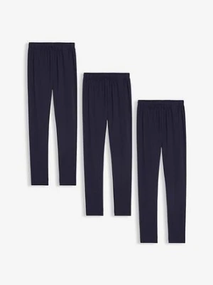 Legginsy z elastycznej bawełny organicznej (3 pary) bonprix