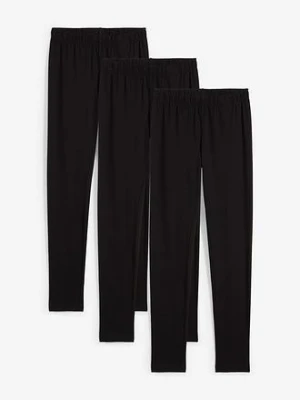 Legginsy z elastycznej bawełny organicznej (3 pary) bonprix