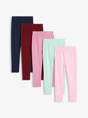 Legginsy z elastycznej bawełny organicznej (5 par) bonprix