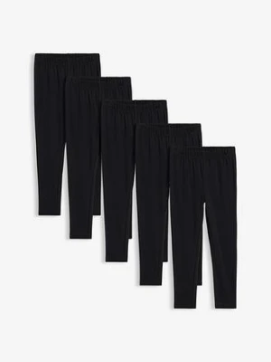 Legginsy z elastycznej bawełny organicznej (5 par) bonprix