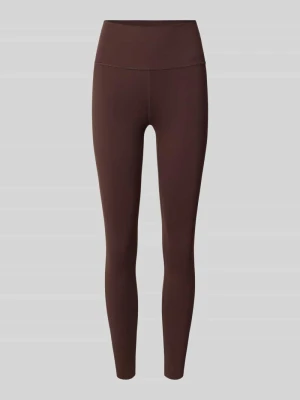 Legginsy z elastycznym pasem model 'Sense' AIMN Ciemnobrązowy