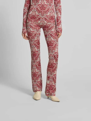 Legginsy z elastycznym pasem Paco Rabanne Czerwony