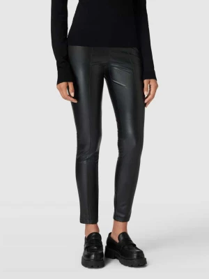 Legginsy z imitacji skóry z elastycznym pasem Zero