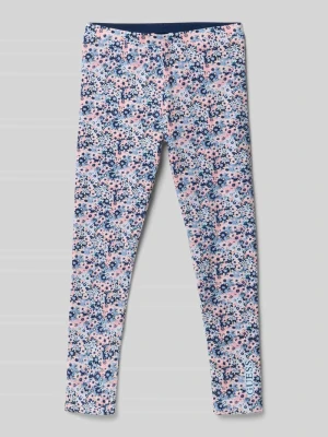 Legginsy z kwiatowym nadrukiem na całej powierzchni model ‘Reversible’ Guess