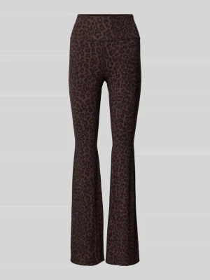 Legginsy z mieszanki wiskozy lala Berlin Ciemnobrązowy