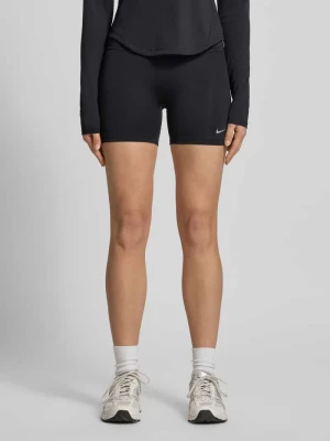 Legginsy z nadrukiem z logo model 'TEMPO' Nike Czarny