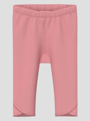 Legginsy z ozdobną krawędzią u dołu s.Oliver różowy