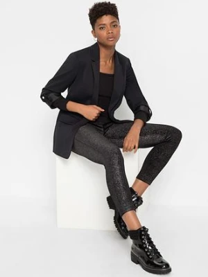 Zdjęcie produktu Legginsy z połyskiem z aksamitu bonprix