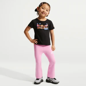 Legginsy z rozszerzanymi nogawkami dla maluchów Dri-FIT Nike - Różowy