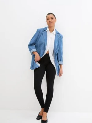 Legginsy z szerokim wygodnym paskiem bonprix