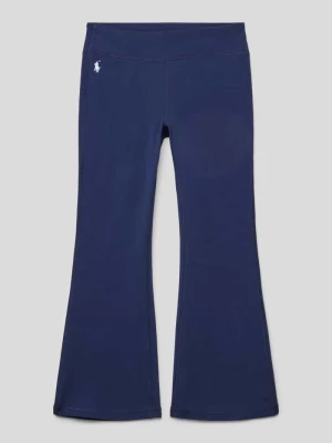 Legginsy z wyhaftowanym logo RALPH LAUREN TEENS