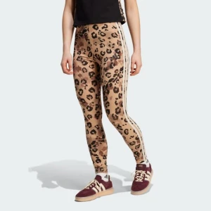 Legginsy z wysokim stanem Animal Print 3-Stripes Adidas