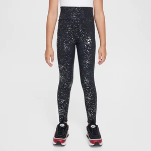 Legginsy z wysokim stanem dla dużych dzieci (dziewcząt) Dri-FIT Nike One - Czerń