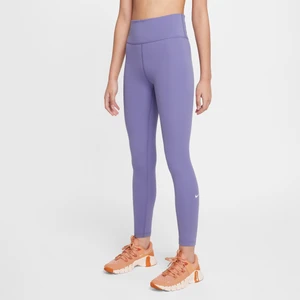 Legginsy z wysokim stanem dla dużych dzieci (dziewcząt) Dri-FIT Nike One - Fiolet