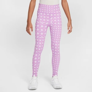 Legginsy z wysokim stanem dla dużych dzieci (dziewcząt) Dri-FIT Nike One - Fiolet