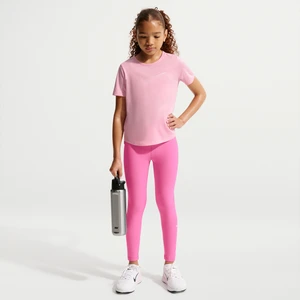 Legginsy z wysokim stanem dla dużych dzieci (dziewcząt) Dri-FIT Nike One - Różowy