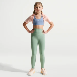 Legginsy z wysokim stanem dla dużych dzieci (dziewcząt) Dri-FIT Nike One - Zieleń