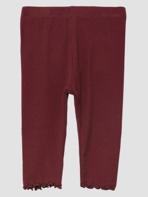 Legginsy z zapiekanymi brzegami s.Oliver czerwony