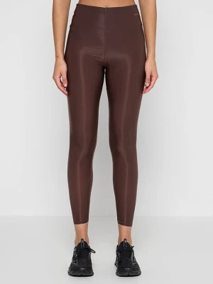 Legginsy zimowe Calvin Klein brązowy