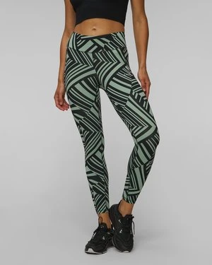 Leginsy Damskie Casall Essential Printed Tights Zielono-czarne