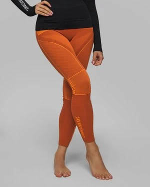 Leginsy Termoaktywne Damskie X-bionic Energy Accumulator 4.0 Pomarańczowe
