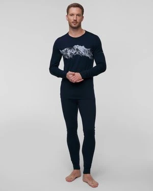 Leginsy termoaktywne męskie Icebreaker 200 Oasis Leggings granatowe