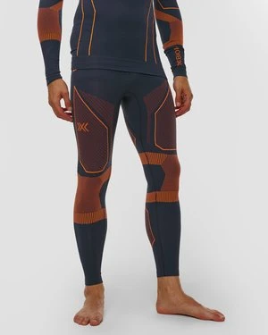 Leginsy Termoaktywne Męskie X-bionic Energy Accumulator Light Pants Niebiesko-pomarańczowe