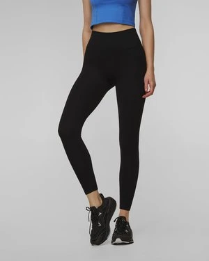 Leginsy Z Wysokim Stanem Damskie Casall Multi Rib Seamless High Waist Tights Czarne