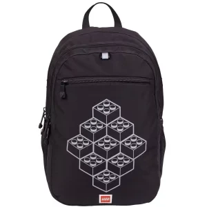 LEGO Bricks Extended Backpack 20222-2511, Dla chłopca, Czarne, plecaki, poliester, rozmiar: One size