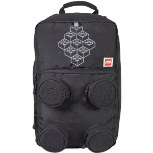 LEGO Bricks Petersen School Backpack 20209-2511, Dla chłopca, Czarne, plecaki, poliester, rozmiar: One size