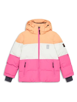 LEGO Kurtka narciarska "Jaz 805" w kolorze różowo-pomarańczowym rozmiar: 152