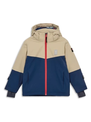 LEGO Kurtka zimowa "Jaz 809" w kolorze granatowo-beżowym rozmiar: 158