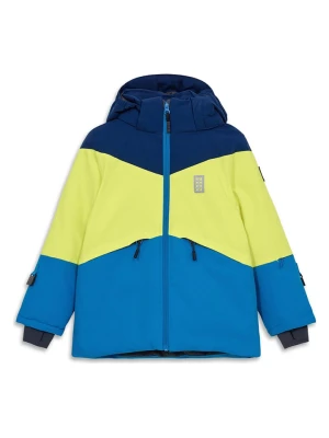 LEGO Kurtka zimowa "Jested 708" w kolorze niebiesko-żółtym rozmiar: 152