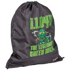 LEGO Ninjago Drawstring Bag 20286-2508, Dla chłopca, Czarne, worki, poliester, rozmiar: One size