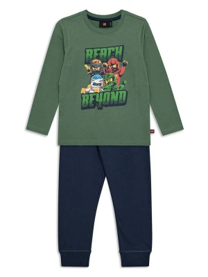 LEGO Piżama w kolorze zielono-granatowym rozmiar: 104