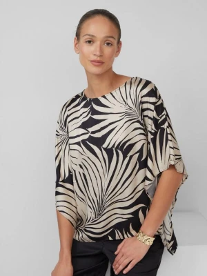 Lejąca bluzka poncho z satyny s.Oliver BLACK LABEL