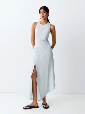 Lejąca sukienka ze skrzyżowanym tyłem błękitny - Dziewczyna - - MANGO TEEN