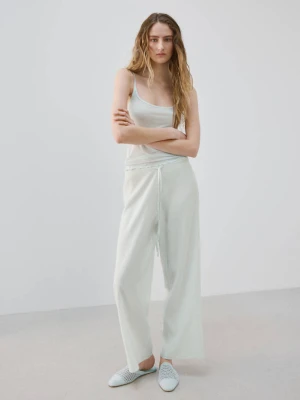 Lejące spodnie piżamowe niebieski - Kobieta - - MANGO