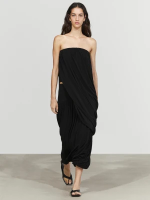 Lejący Top Bandeau - Czarny - Massimo Dutti - Female