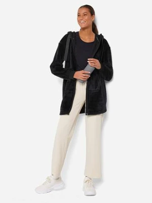 Lekka bluza z kapturem, z miękkiego polaru bonprix